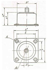 Рис.2. Габаритный чертеж амортизатора АД-3А