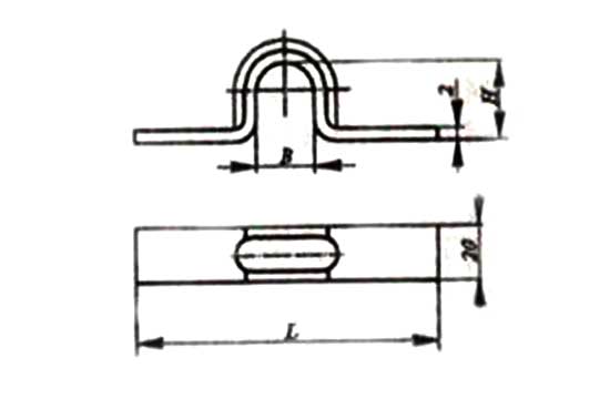 Схема и габариты скобы К148