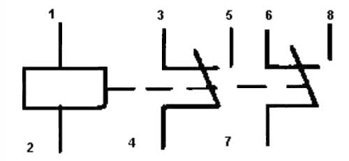 Электрическая схема работы реле РЭС 9